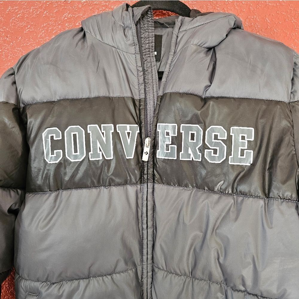 Converse Gray Puffer Jacket - Picture 2 of 7